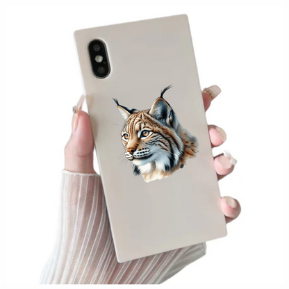 Lynx Brown Eyes Feline Fur Vinyl Sticker Decal