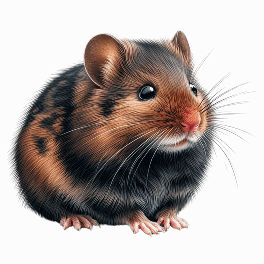 Brown Hamster European Rodent Small Vinyl Sticker Decal