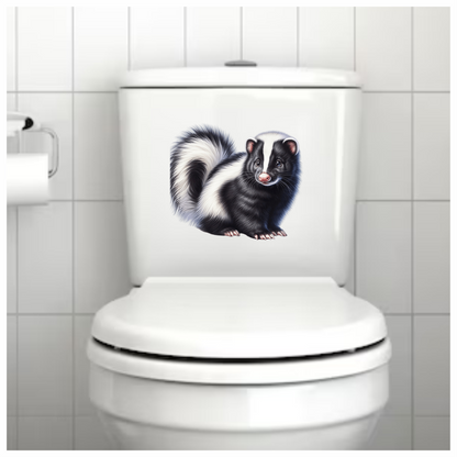 Black White Skunk Animal Cute Vinyl Sticker Decal