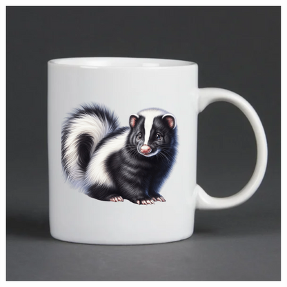 Black White Skunk Animal Cute Vinyl Sticker Decal