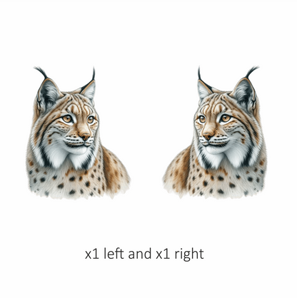 Brown Lynx Eurasian Wild Cat Vinyl Sticker Decal