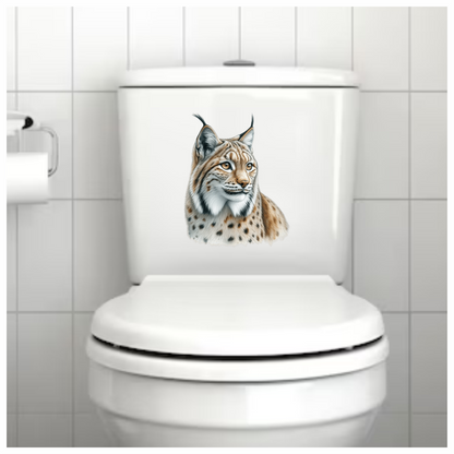 Brown Lynx Eurasian Wild Cat Vinyl Sticker Decal