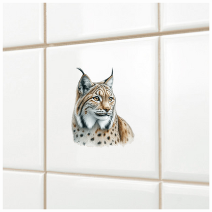 Brown Lynx Eurasian Wild Cat Vinyl Sticker Decal