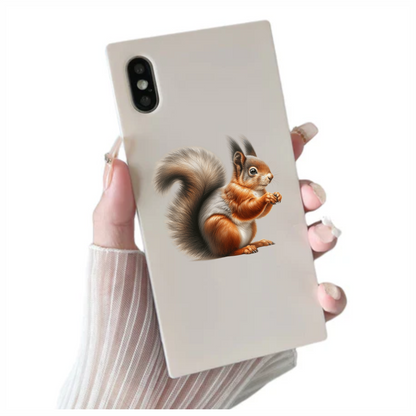 Red Squirrel Fluffy Tail Forest Vinyl Sticker Decal