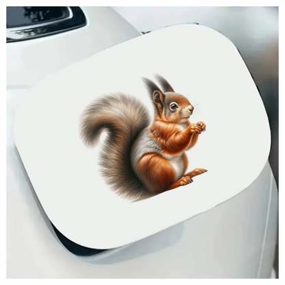 Red Squirrel Fluffy Tail Forest Vinyl Sticker Decal