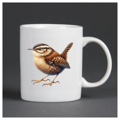 Brown Wren Small Bird Realistic Vinyl Sticker Decal