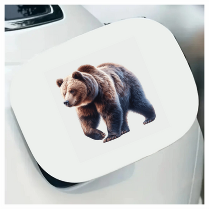 Brown Bear Large Strong Walking Vinyl Sticker Decal