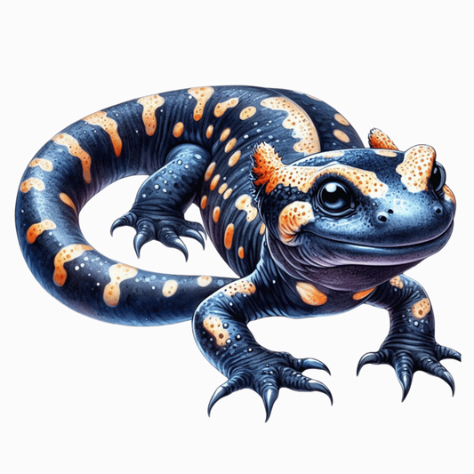 Blue Salamander Spotted Amphibian Reptile Vinyl Sticker Decal