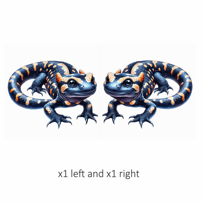 Blue Salamander Spotted Amphibian Reptile Vinyl Sticker Decal