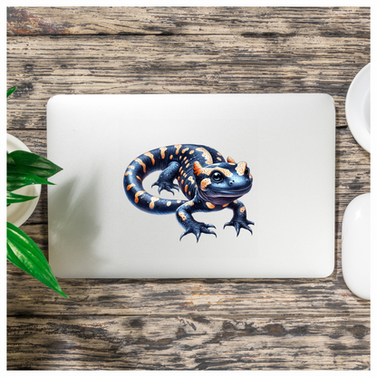 Blue Salamander Spotted Amphibian Reptile Vinyl Sticker Decal