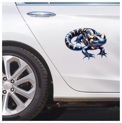 Blue Salamander Spotted Amphibian Reptile Vinyl Sticker Decal