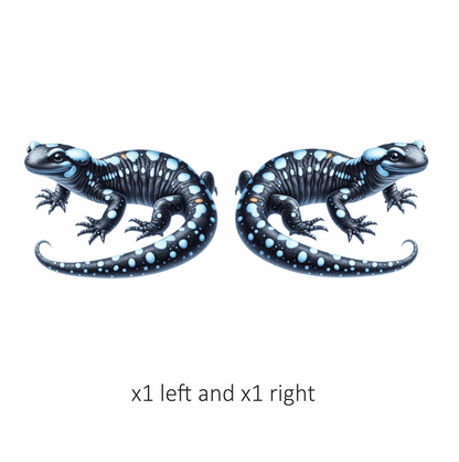Black Salamander Blue Spots Vinyl Sticker Decal