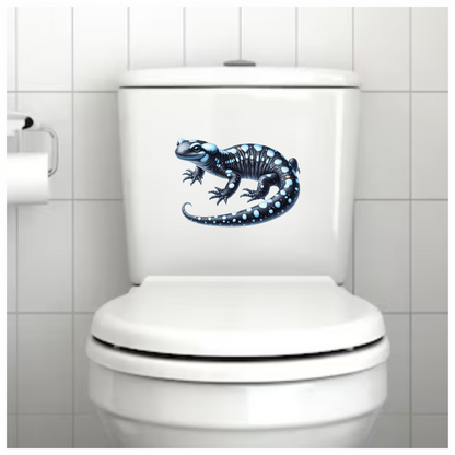 Black Salamander Blue Spots Vinyl Sticker Decal