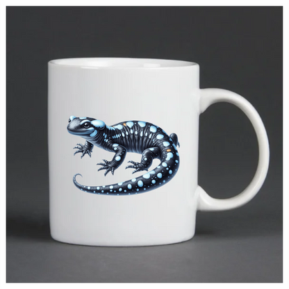 Black Salamander Blue Spots Vinyl Sticker Decal