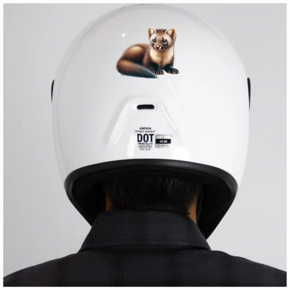 Marten Brown Fur Cute Animal Vinyl Sticker Decal