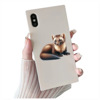 Marten Brown Fur Cute Animal Vinyl Sticker Decal