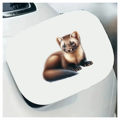 Marten Brown Fur Cute Animal Vinyl Sticker Decal