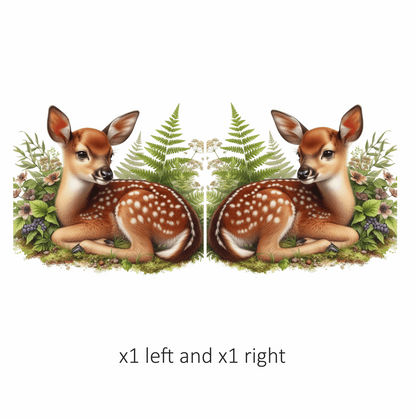 Fawn Brown Forest Fern Vinyl Sticker Decal