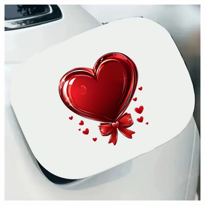 Red Heart Bow Love Sticker Vinyl Sticker Decal