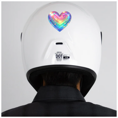 Rainbow Heart Sparkles Shapes Colors Vinyl Sticker Decal