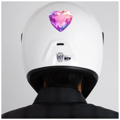 Pink Heart Diamond Vinyl Sticker Decal