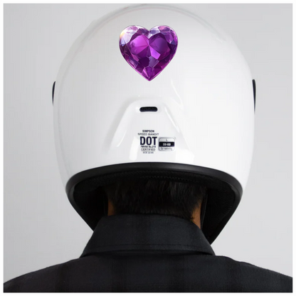 Purple Heart Gem Vinyl Sticker Decal
