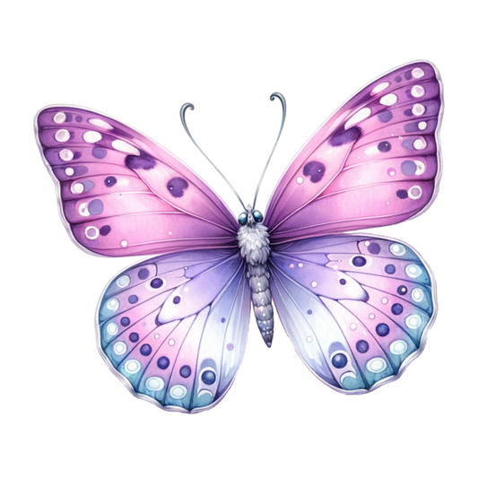 Purple Butterfly Insect Elegant Vinyl Sticker Decal