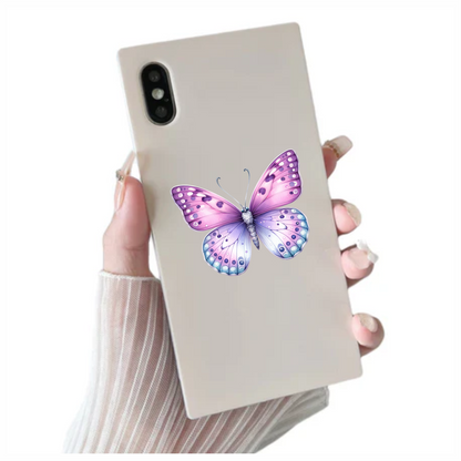 Purple Butterfly Insect Elegant Vinyl Sticker Decal