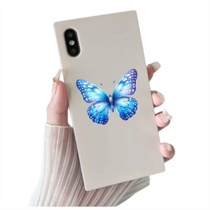 Blue Butterfly Insect Wing Vinyl Sticker Decal