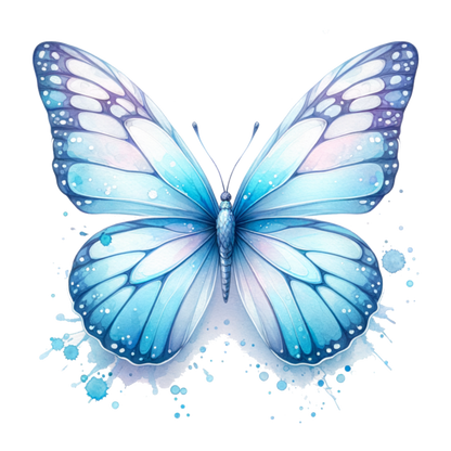 Blue Butterfly Animal Vinyl Sticker Decal