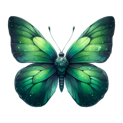 Green Butterfly Insect Nature Vinyl Sticker Decal
