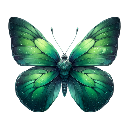 Green Butterfly Insect Nature Vinyl Sticker Decal
