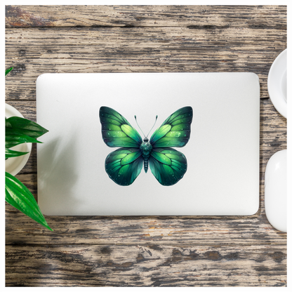 Green Butterfly Insect Nature Vinyl Sticker Decal
