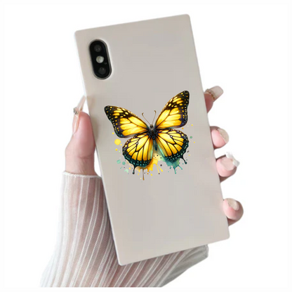 Yellow Butterfly Animal Vinyl Sticker Decal
