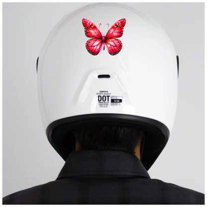 Red Butterfly Insect Delicate Wings Bright Vinyl Sticker Decal