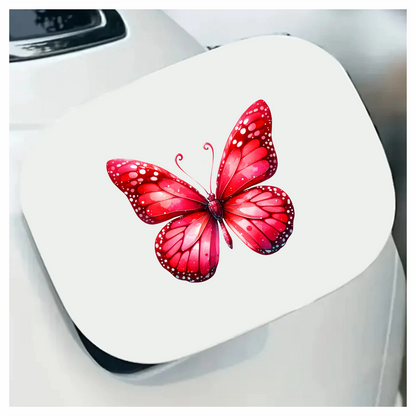 Red Butterfly Insect Delicate Wings Bright Vinyl Sticker Decal