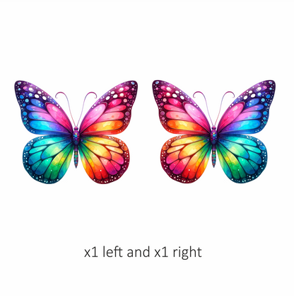 Butterfly Colorful Wings Insect Bright Vinyl Sticker Decal