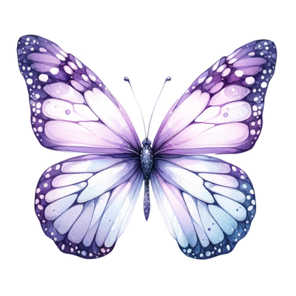 Purple Butterfly Insect Wings Vinyl Sticker Decal