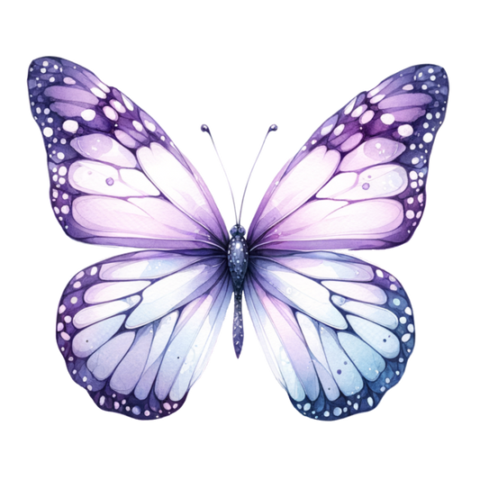 Purple Butterfly Insect Wings Vinyl Sticker Decal