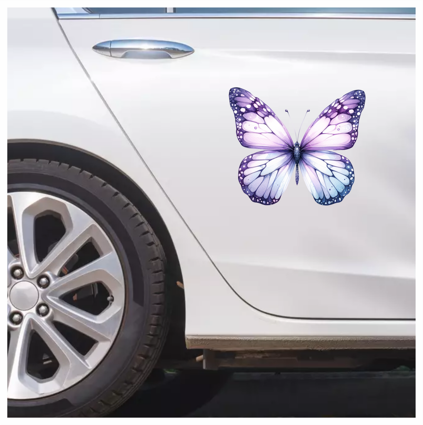 Purple Butterfly Insect Wings Vinyl Sticker Decal