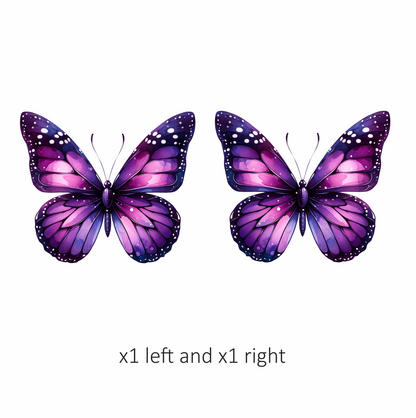 Purple Butterfly Watercolor Animal Vinyl Sticker Decal
