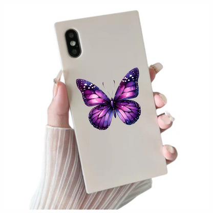 Purple Butterfly Watercolor Animal Vinyl Sticker Decal
