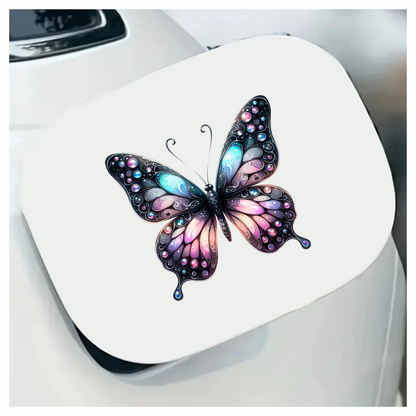 Butterfly Black Blue Pink Purple Vinyl Sticker Decal