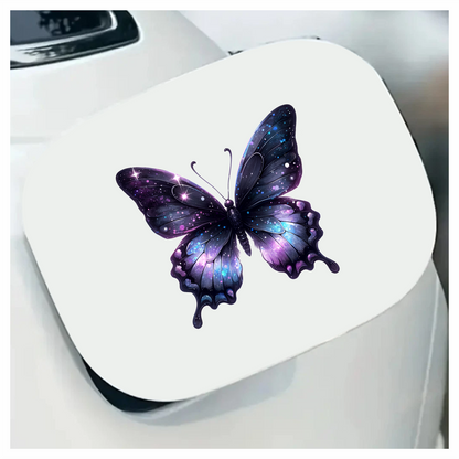 Butterfly Purple Galaxy Bright Shiny Wings Vinyl Sticker Decal