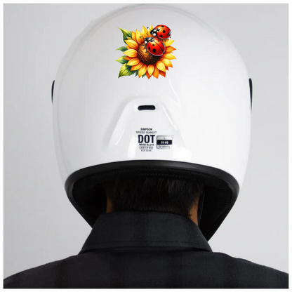 Ladybug Red Sunflower Yellow Insect Decal Vinyl Sticker Decal
