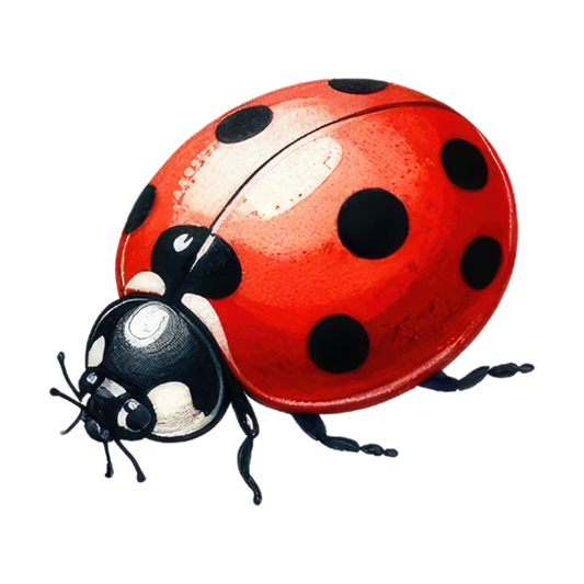 Red Ladybug Black Spots Vinyl Sticker Decal