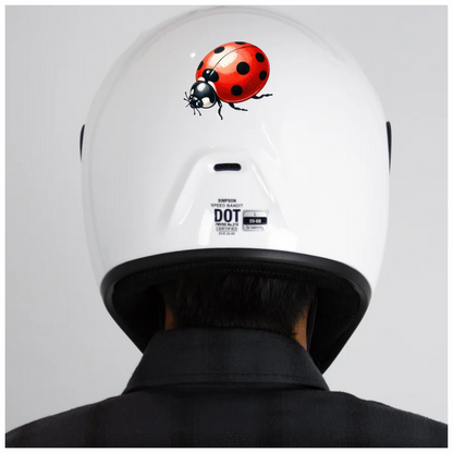 Red Ladybug Black Spots Vinyl Sticker Decal