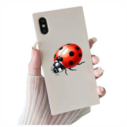 Red Ladybug Black Spots Vinyl Sticker Decal