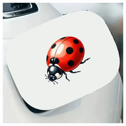 Red Ladybug Black Spots Vinyl Sticker Decal