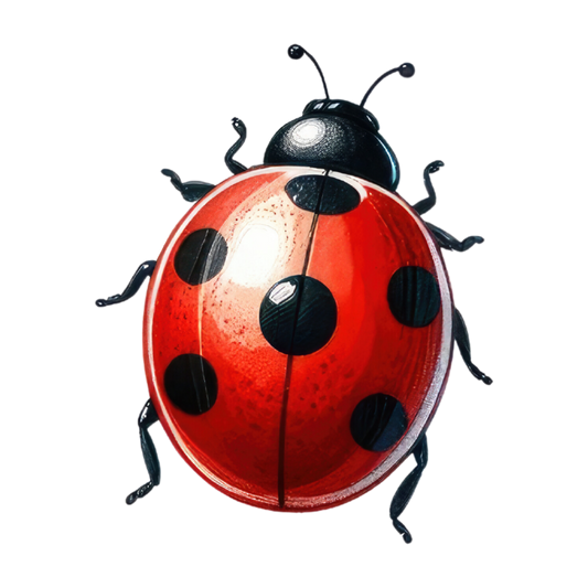 Red Ladybug Insect Black Spots Vinyl Sticker Decal